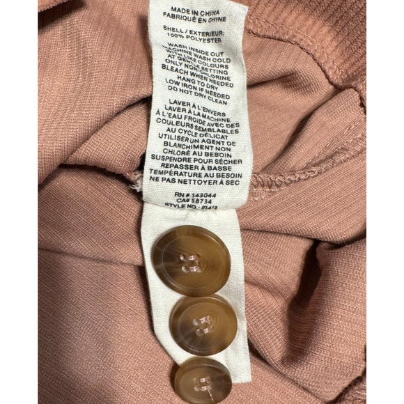 Avec Les Filles Anthropologie Corduroy Cropped Shacket Womens Medium Pink Jacket - Picture 5 of 6